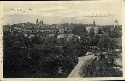 Ak Waldenburg in Sachsen, Gesamtansicht