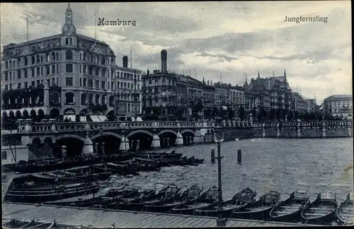 Ak Hamburg, Jungfernstieg