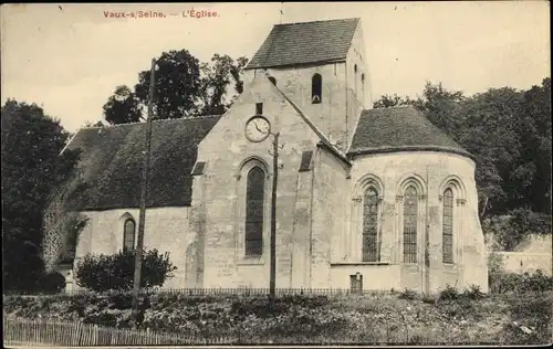 Ak Vaux sur Seine Yvelines, L'Eglise