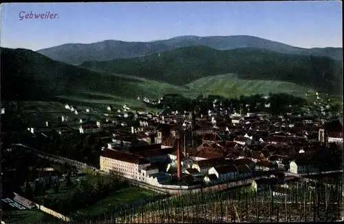 Ak Guebwiller Gebweiler Elsaß Elsass Haut Rhin, Panorama