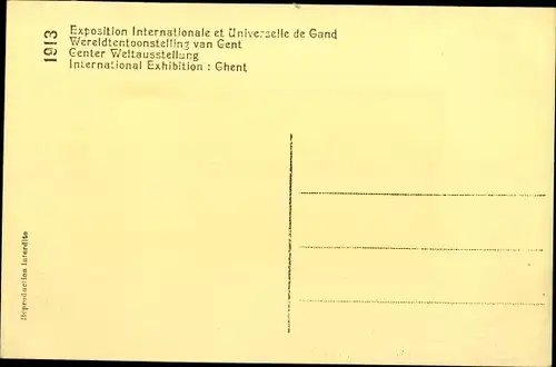 Ak Gent Ostflandern, Exposition Universelle 1913, Gallerie des Arts Décoratifs