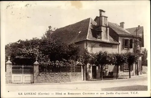 Ak Le Lonzac Corrèze, Hôtel et Restaurant Chambras et son Jardin d'Agrément