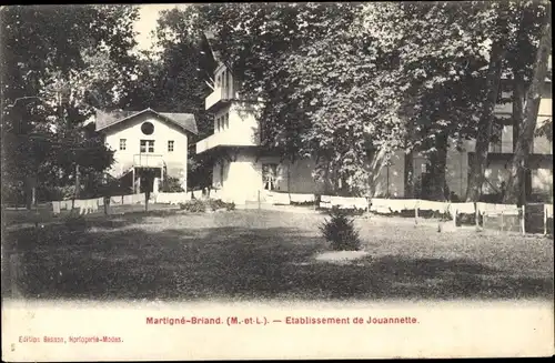 Ak Martigné Briand Maine et Loire, Etablissement de Jouannette