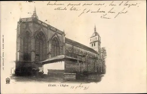 Ak Étain Lothringen Meuse, L'Eglise