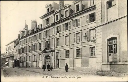 Ak Bourges Cher, Facade du Lycee