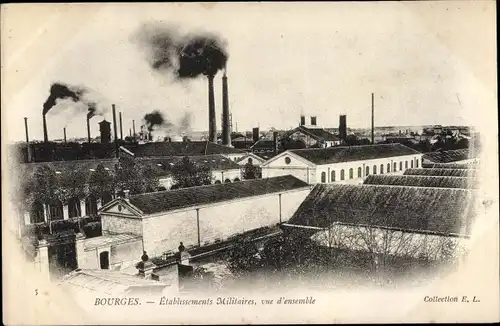 Ak Bourges Cher, Etablissement Militaires, Vue d'ensemble