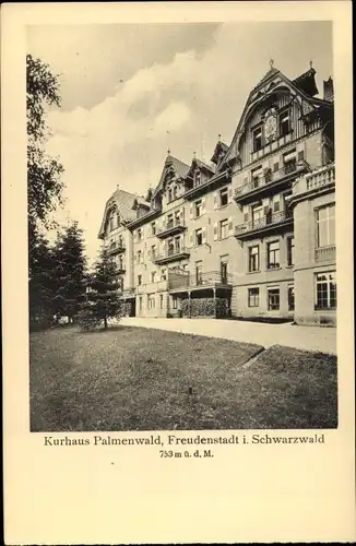 Ak Freudenstadt im Nordschwarzwald, Kurhaus Palmenwald