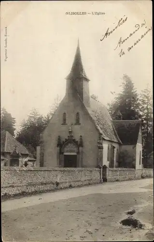 Ak Glisolles Eure, L'Eglise