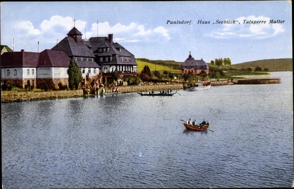 Ak Paulsdorf Dippoldiswalde Im Osterzgebirge Haus Seeblick Talsperre Malter Nr 2324176 Oldthing Ansichtskarten Postleitzahl 01 09