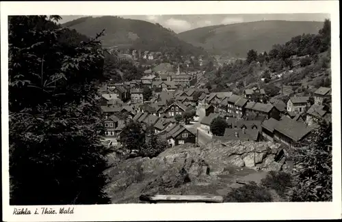 Ak Ruhla in Westthüringen, Panorama vom Ort