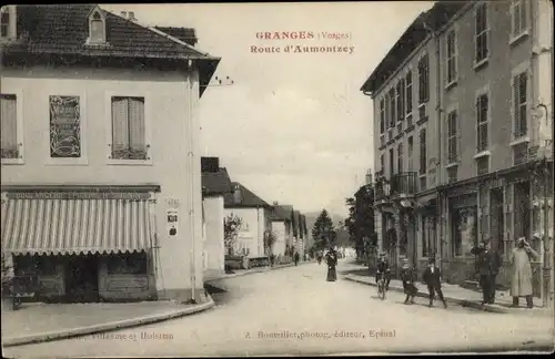 Ak Granges Lothringen Vosges, Route d'Aumontzey, Boulangerie