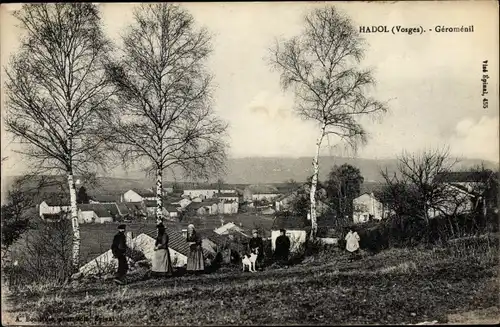 Ak Hadol Lothringen Vosges, Geromenil, Blick auf den Ort