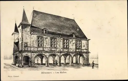 Künstler Ak Mirecourt Lothringen Vosges, Les Halles