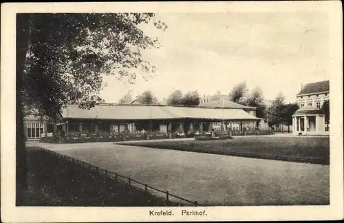 Ak Krefeld am Niederrhein, Parkhof