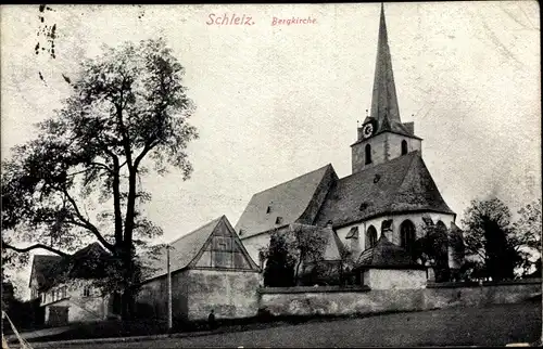 Ak Schleiz im Vogtland Thüringen, Bergkirche