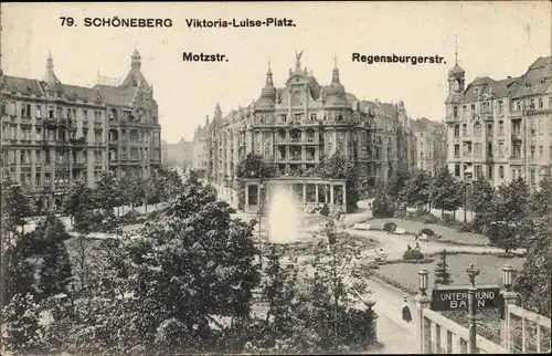 Ak Berlin Schöneberg, Viktoria Luise Platz, Motzstraße, Regensburgerstraße