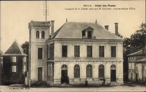 Ak Melle Deux Sèvres, Hotel des Postes