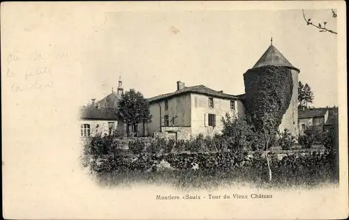 Ak Montiers Saulx Meuse, Tour du Vieux Chateau