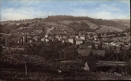 Ak Lamothe Fénelon Lot, vue générale, côté Ouest