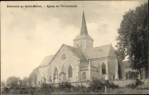 Ak St. Mihiel Meuse, Eglise de Thillombois