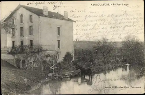 Ak Vaucouleurs Meuse, Le Pont Rouge