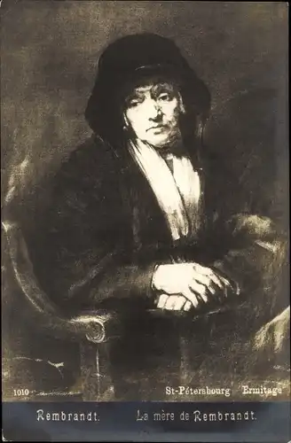 Künstler Ak Rembrandt, La mère de Rembrandt