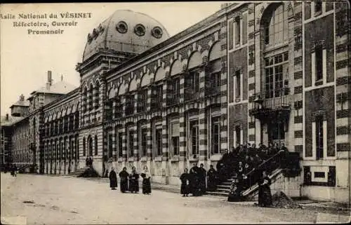 Ak Vésinet Yvelines, Asile National, Réfectoire, Ouvroir, Promenoir