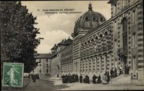 Ak Vésinet Yvelines, Asile National, Réfectoire, ouvroir, promenoir