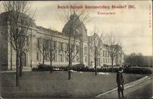 Ak Düsseldorf am Rhein, Deutsch Nationale Kunstausstellung 1907, Kunstpalast