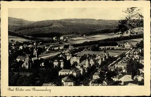 Ak Bad Elster im Vogtland, Panorama vom Brunnenberg aus