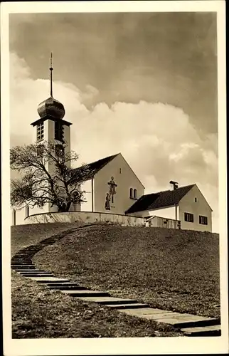 Ak Bad Wiessee in Oberbayern, Evangelische Kirche, Einweihung am 20. Juni 1937, Aufgang