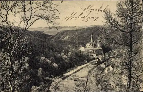 Ak Weesenstein Müglitztal Sachsen, Schloss Weesenstein mit Finkenfang und Maren