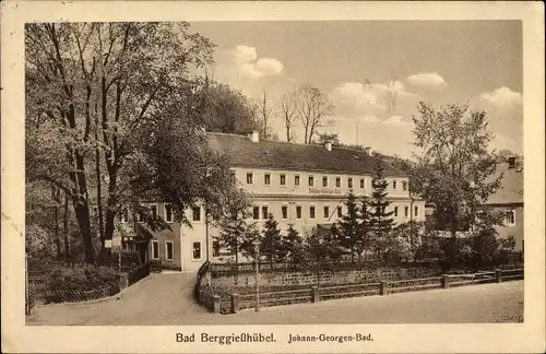 Ak Berggießhübel in Sachsen, Johann Georgenbad, Außenansicht