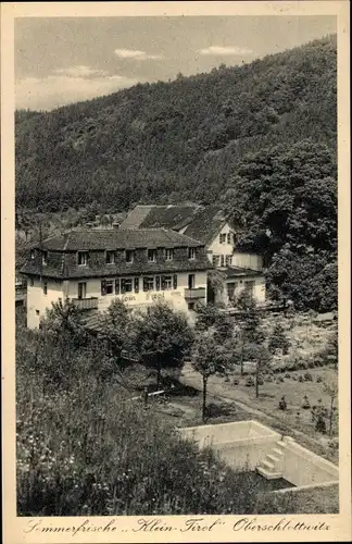 Ak Oberschlottwitz Glashütte in Sachsen, Sommferfrische Klein Tirol, Außenansicht