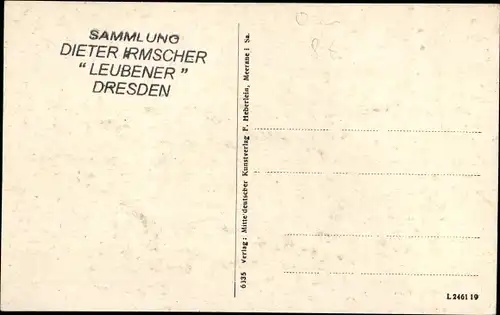 Passepartout Ak Roßwein in Sachsen, Totalansicht