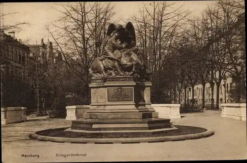 Ak Hamburg, Kriegerdenkmal