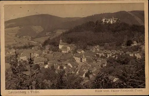 Ak Leutenberg in Thüringen, Ort vom Kaiser Friedrich Turm gesehen