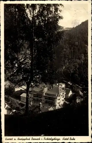 Ak Bad Berneck im Fichtelgebirge Oberfranken, Hotel Bube, Wald