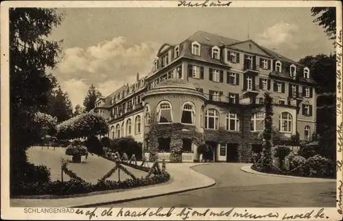 Ak Schlangenbad im Rheingau Taunus Kreis, Hotel Kurhaus Schlangenbad, Außenansicht