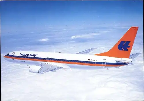 Ak Deutsches Passagierflugzeug, Hapag Lloyd, D AHFG, Boeing 737 800