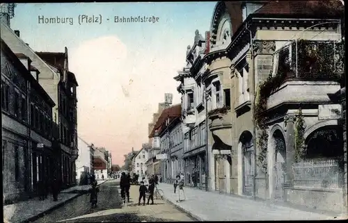 Ak Homburg Saarland, Bahnhofstraße