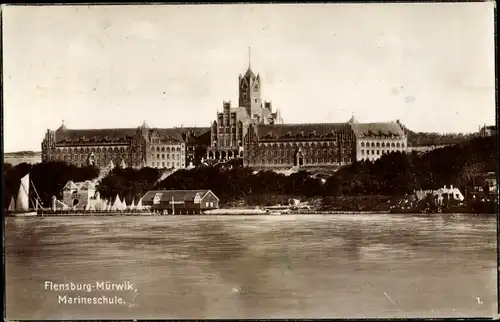 Ak Flensburg in Schleswig Holstein, Marineschule