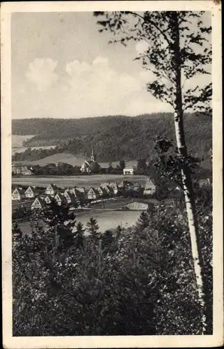 Ak Berggießhübel in Sachsen, Panorama vom Ort vom Ladenberg aus