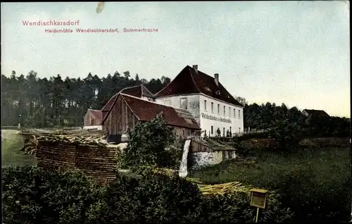 Ak Wendischcarsdorf Karsdorf Rabenau im Erzgebirge, Heidemühle, Sommerfrische