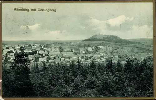 Ak Altenberg im Osterzgebirge, Gesamtansicht, Geisingberg