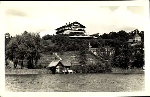 Ak Buckow in der Märkischen Schweiz, Kinderheim Weiße Traube, Außenansicht, Blick vom See aus