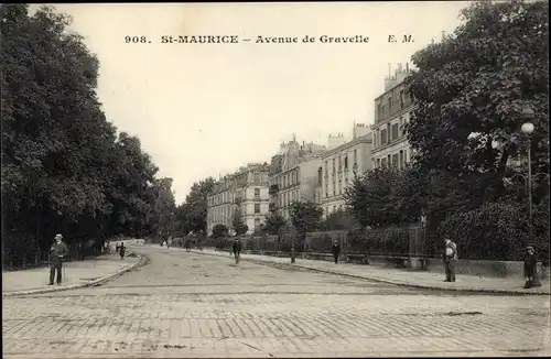 Ak Saint Maurice Val de Marne, Avenue de Gravelle