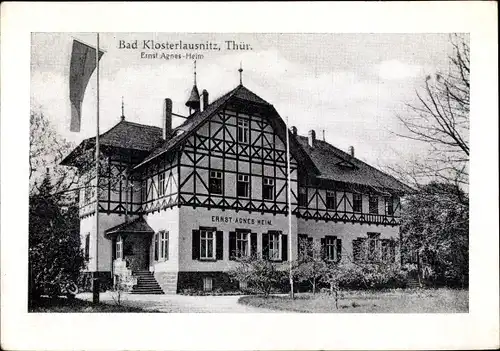 Ak Bad Klosterlausnitz in Thüringen, Ernst Agnes Heim