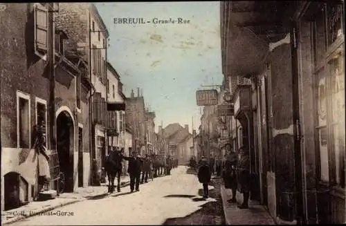 Ak Ebreuil Allier, Grande Rue, Hotel