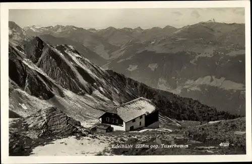 Ak Tirol, Edelhütte gegen Tuxerkamm